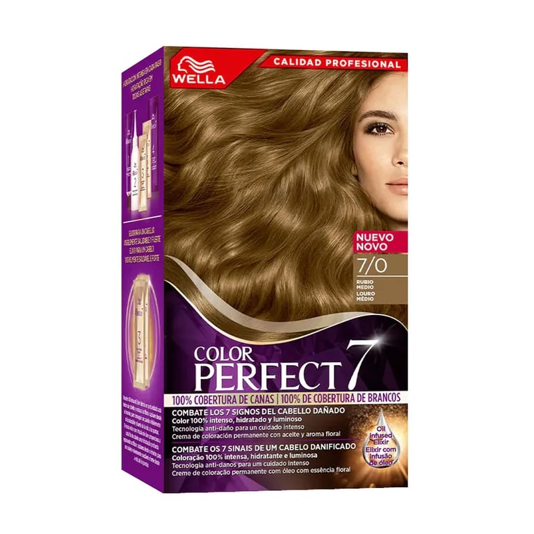 Color Perfect 7 100% Grauhaar-Abdeckung #7/0 - Mittelblond