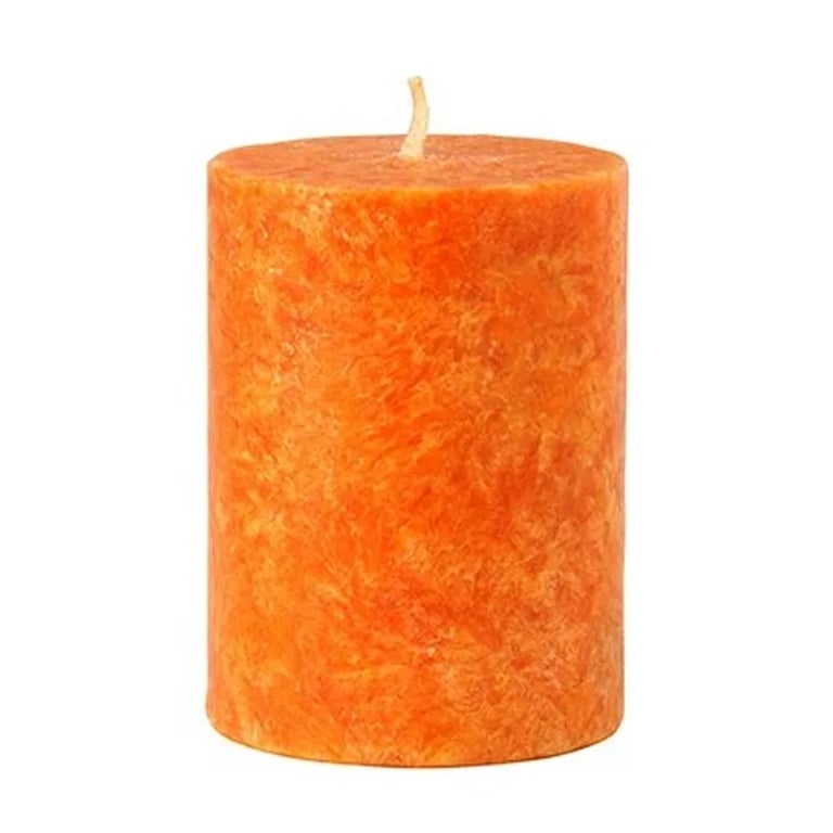 Vela Pilar Pequeña Naranja