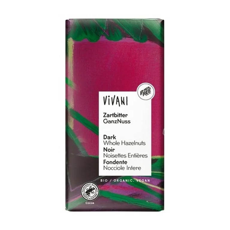 Chocolate Negro Con Avellanas Enteras Bio