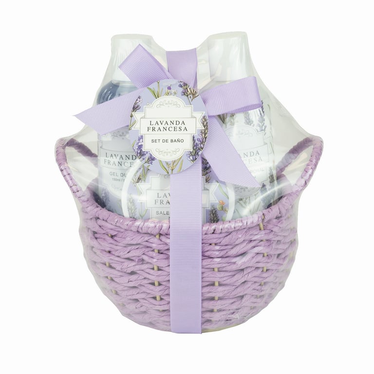 Set De Baño Lavanda 4 Piezas