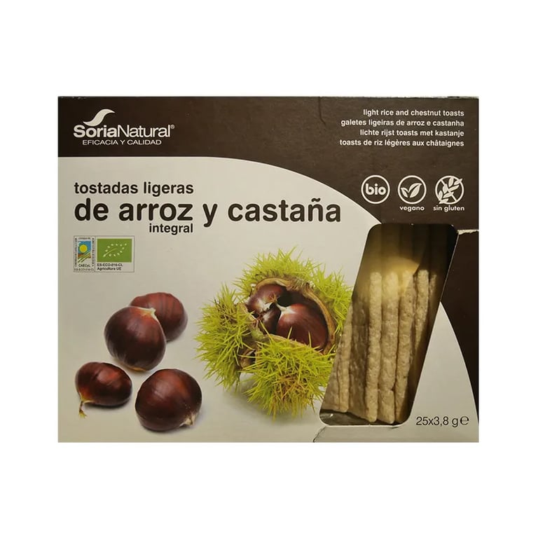 Torradas Leves Arroz e Castanha Bio