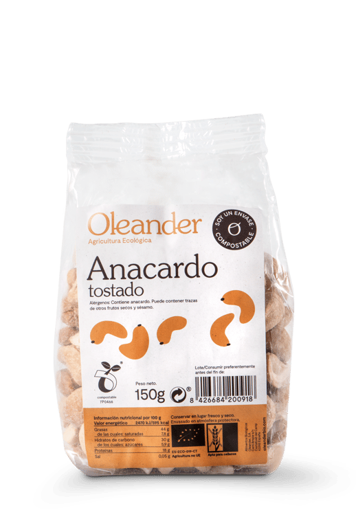 Anacardo Tostado con Sal Ecológico