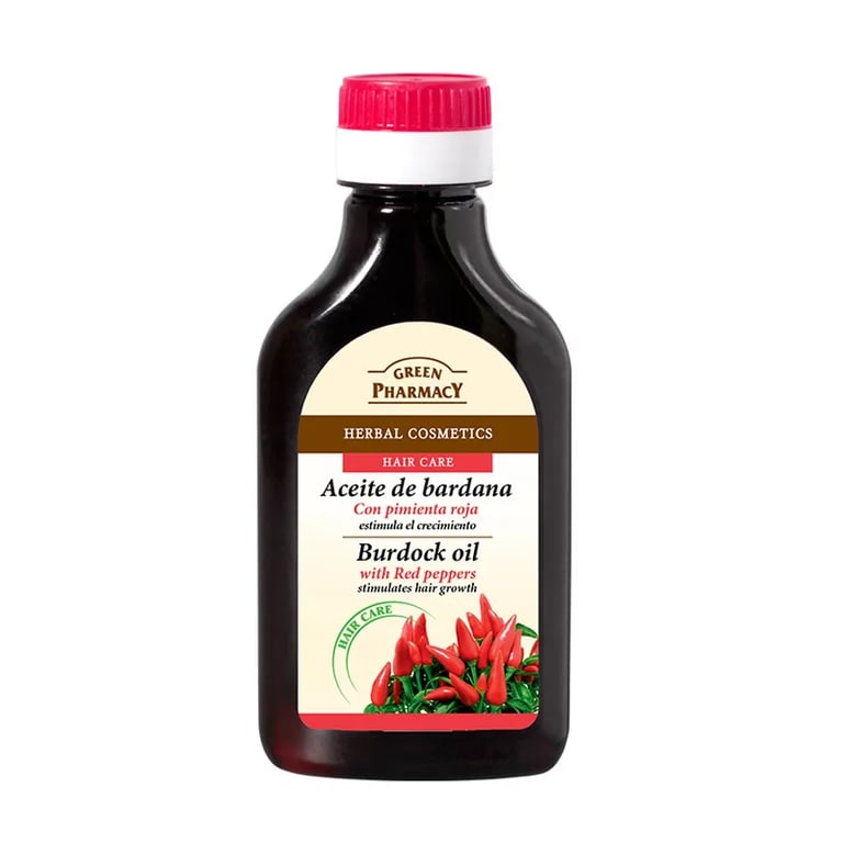 Aceite De Bardana Pimienta Roja Estimula El Crecimiento
