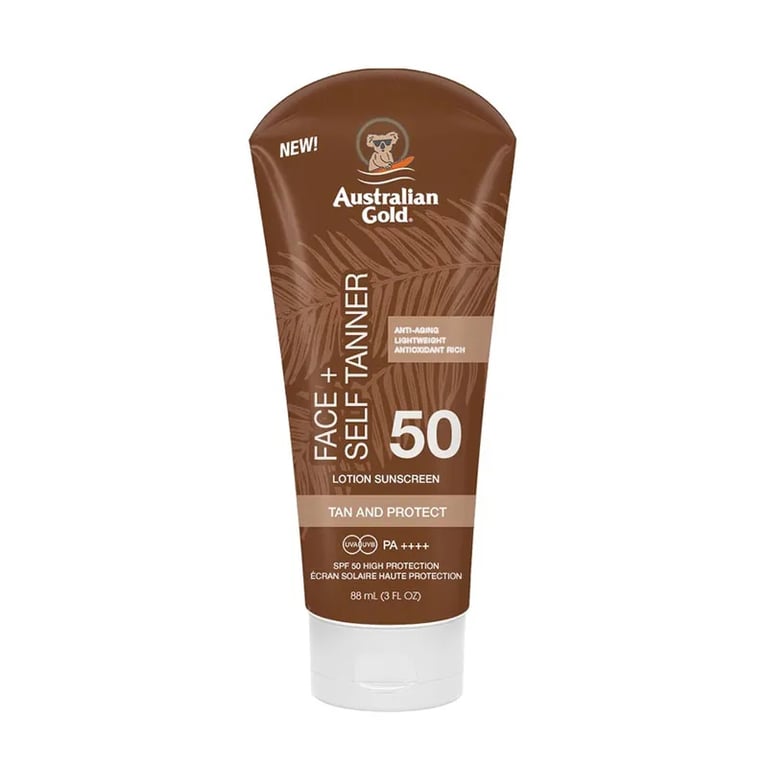 Face Self Tanner Spf50 Sunscreen