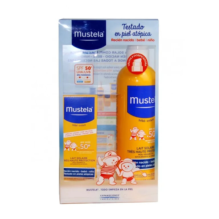 PAKKET BESCHERMING BABY'S EN KINDEREN ZONNE MELK SPRAY + ZONNE MELK GEZICHT