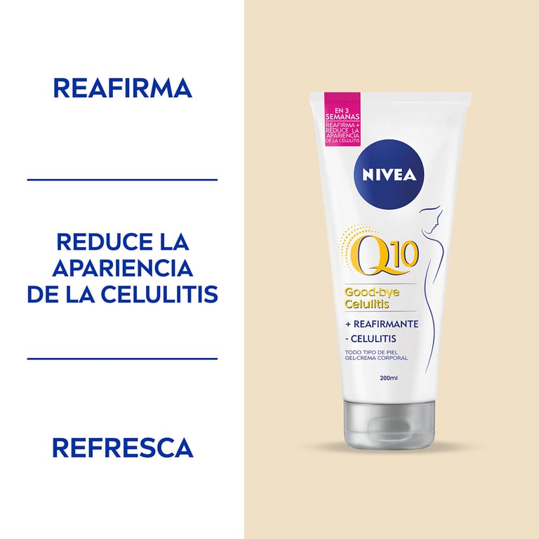 Q10+ Multi Power 5In1 Anticelulítico + Reafirmante 200 ml de Nivea