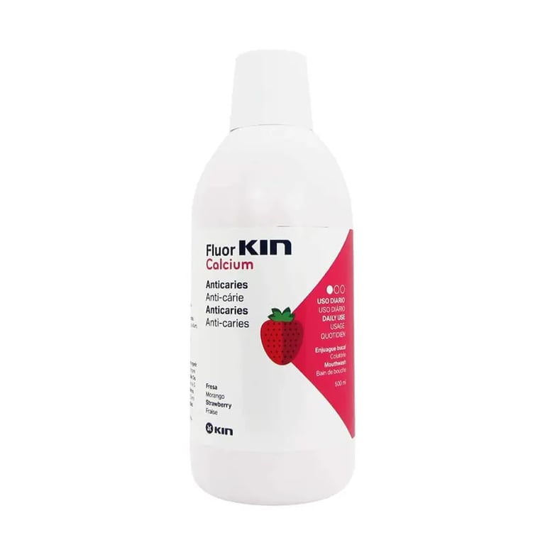 FLUOR KIN CALCIO ENJUAGUE BUCAL INFANTIL FRESA