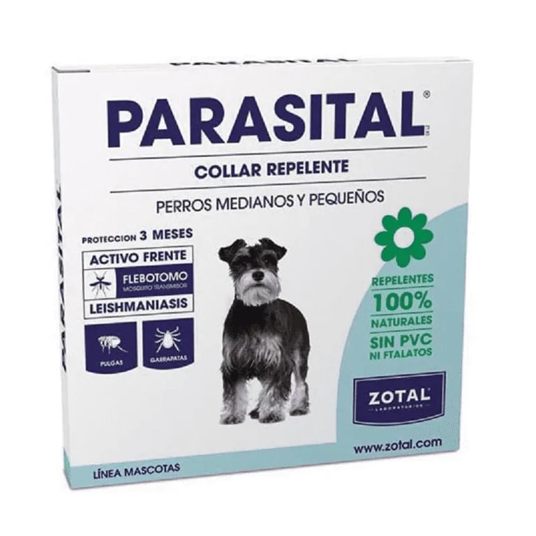 Parasital Collar Repelente Perros Medianos Y Pequeños