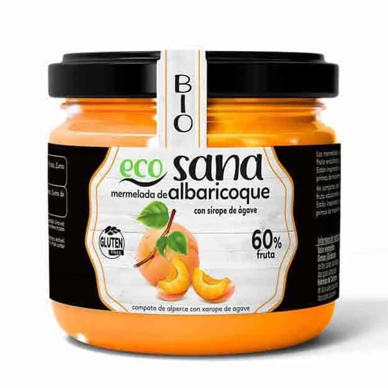 MERMELADA EXTRA DE ALBARICOQUE CON SIROPE DE ÁGAVE BIO