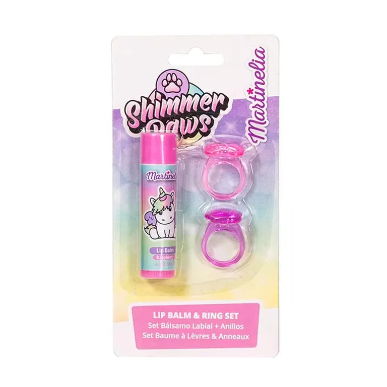 Shimmer Paws Lip Balm & Ring 3-er Set