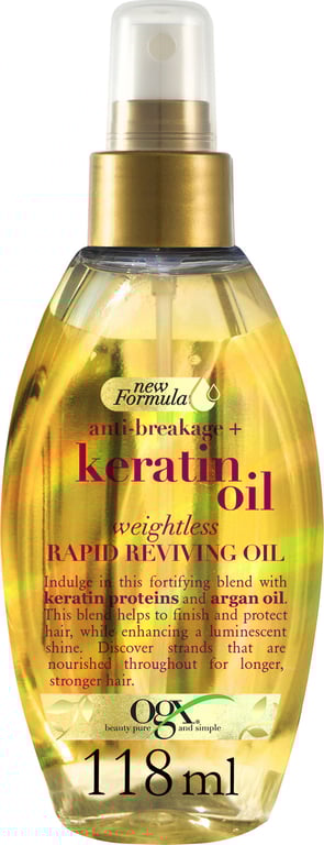 Keratin Oil Anti-Breakage Hair Rapid Reviving Oil 118 ml