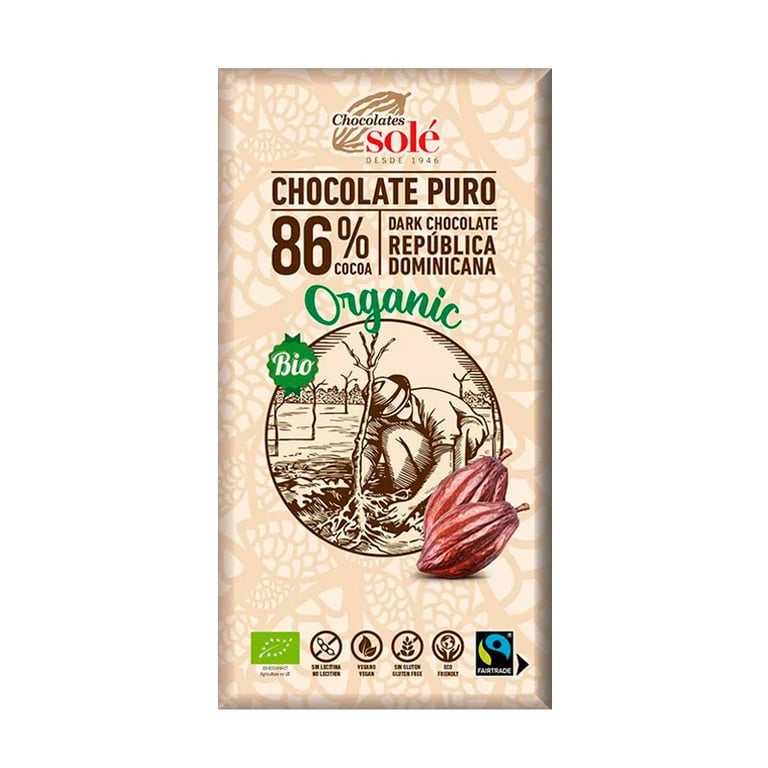 Donkere Chocolade 86% Cacao Bio