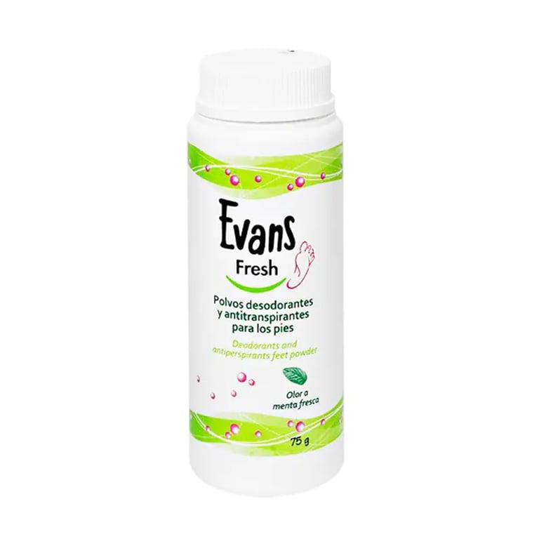 EVANS FRESH POLVOS DESODORANTES PARA PIES