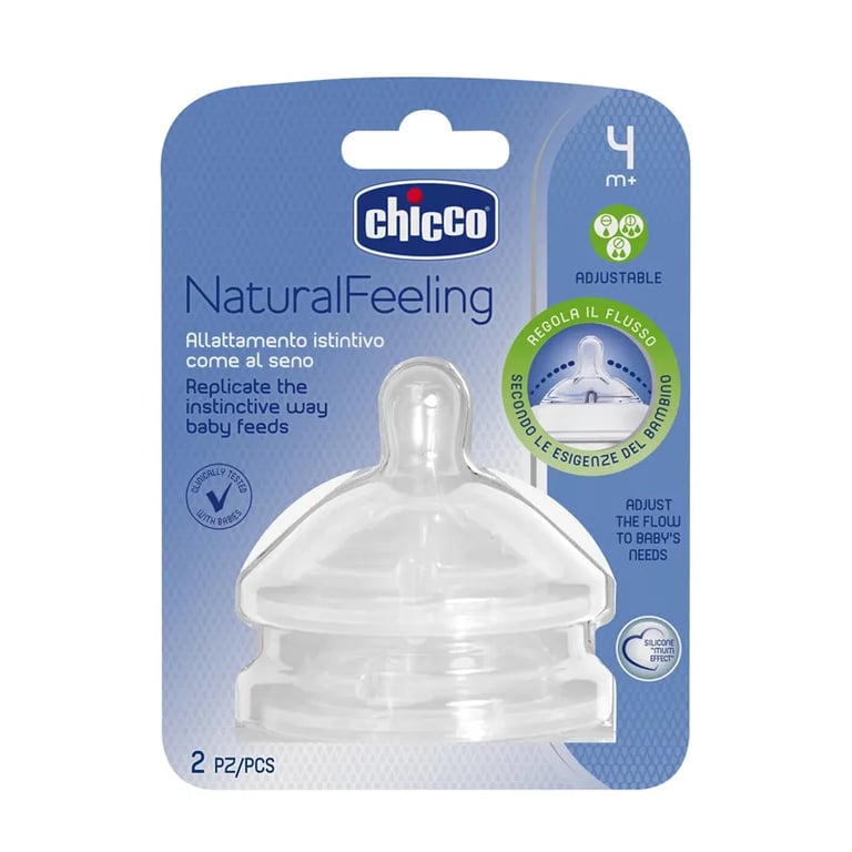 Tettarella Natural Feeling Silicone Flusso Regolabile 4M+