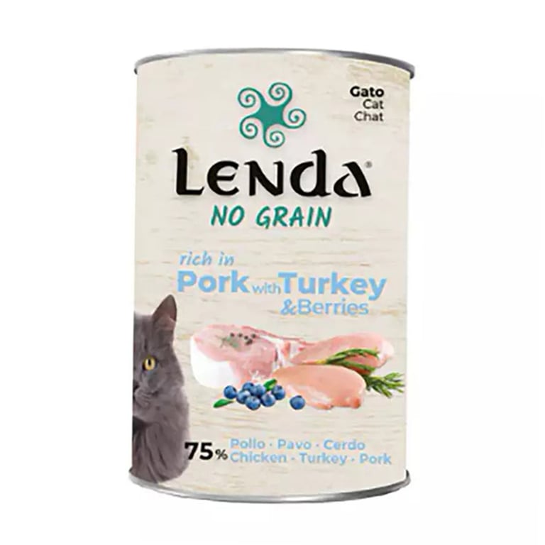 Lenda Wet Pate Cat Maiale con Tacchino e Mirtilli - imagen 2 de 3