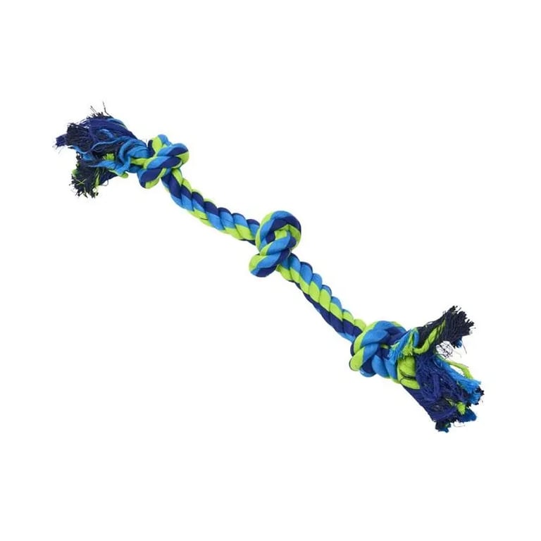 Spielzeug Hund Zahnseil 3 Knoten S 38 cm