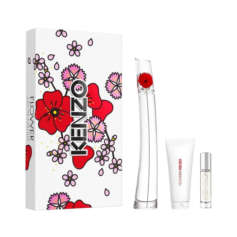 Flower By Kenzo EDP 100 ml + EDP 10 ml + Körperlotion 75 ml