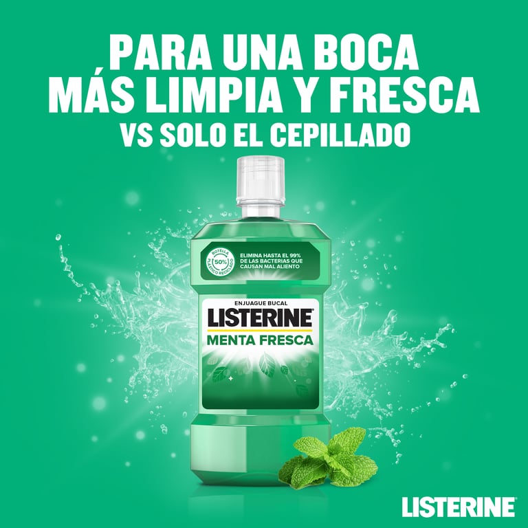 Menthe Fraîche Bain de Bouche 500 ml de Listerine