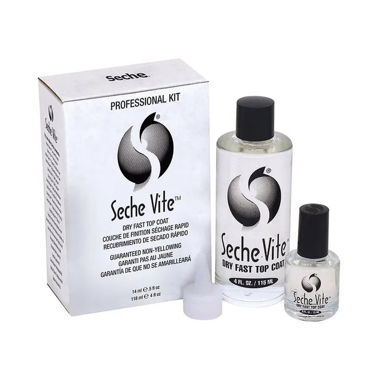 Top Coat Dry Fast Lote 14 ml + 118 ml + Boquilla Dispensadora