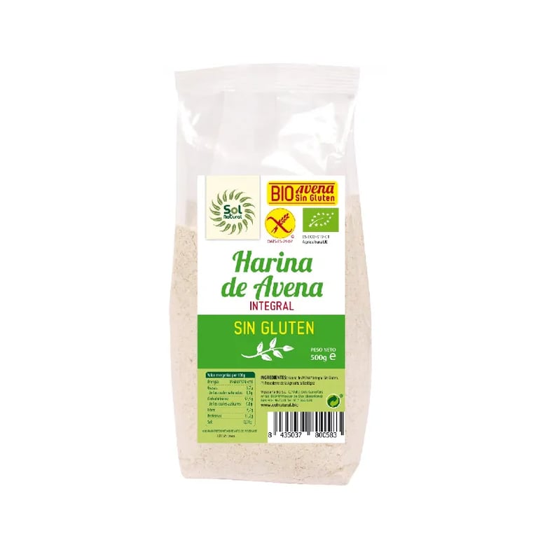 HARINA DE AVENA INTEGRAL SIN GLUTEN BIO