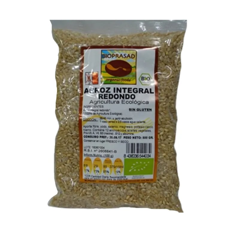 Arroz Integral Redondo Sin Gluten