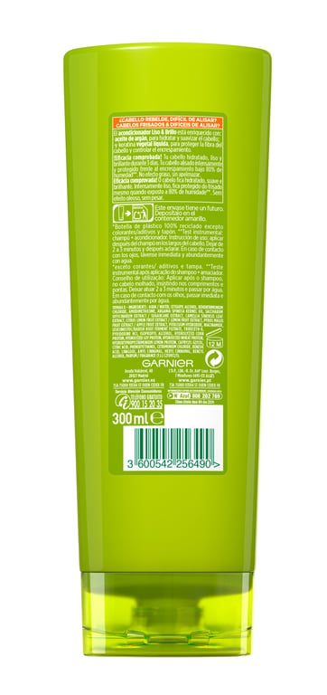 Fructis Liso Y Brillo Acondicionador 300 ml de Garnier - imagen 7 de 15