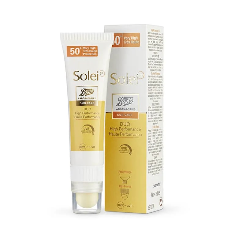 SOLEI SP SUN CARE DUO ALTA EFICACIA ROSTRO / LABIOS SPF 50+