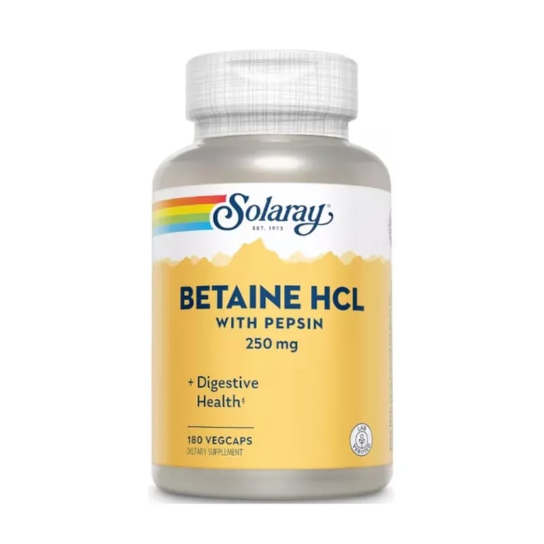 Betaine HCL With Pepsin 250 mg