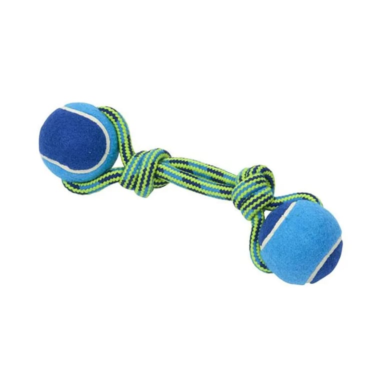 Spielzeug Hund Seil Mit 2 Tennisball 8 cm