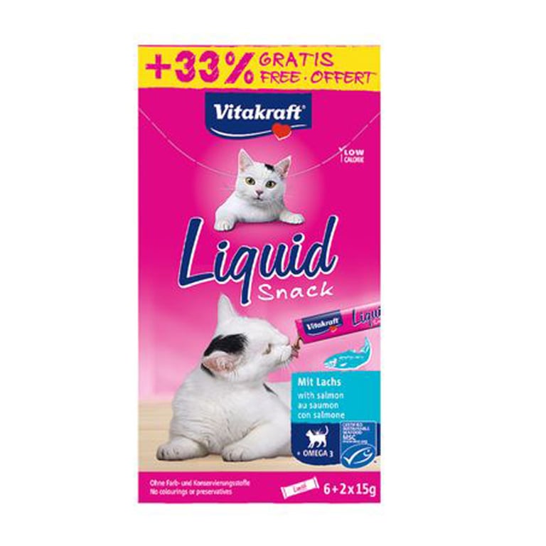 Cat Flüssig Snack Lachs mit Omega-3