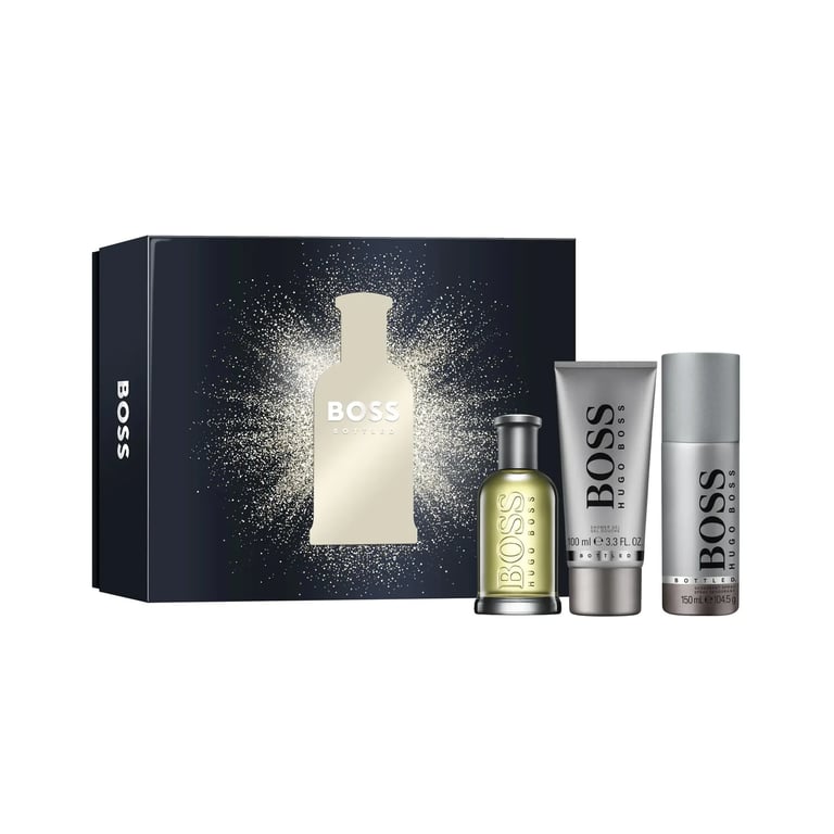Boss Bottled EDT 100 ml + Gel Douche 100 ml + Deo 150 ml