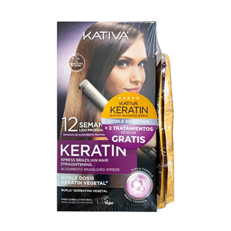 Kit Lisciatura Brasiliana Xpress Vegano + 2 Trattamento Argan 50g