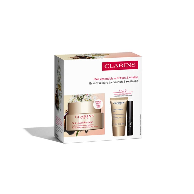 Nutri-Lumière Jour 50 ml + Nutri-Lumière Nuit + Mini Maschera Lotto di Clarins