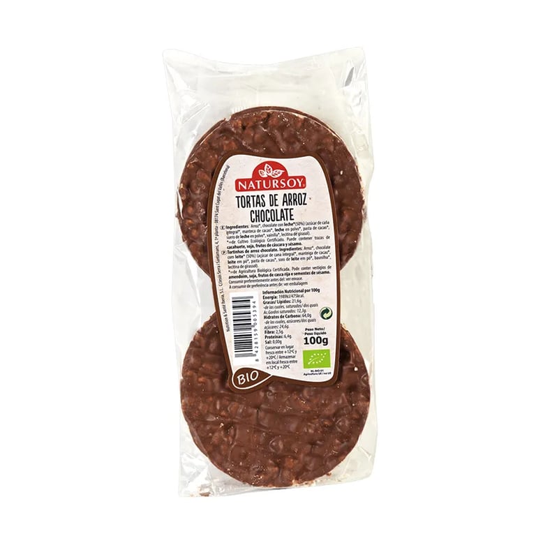 GÂTEAUX DE RIZ AU CHOCOLAT BIO