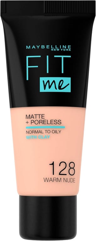 Fit Me Matte+Poreless Foundation #128-Warm Nude