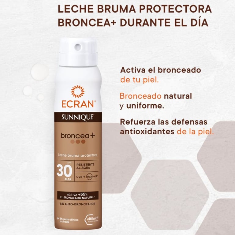 Sunnique Broncea+ Leche Bruma Protectora SPF50 250 ml de Ecran