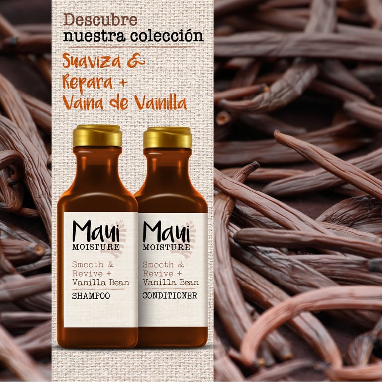 Vanilla Bean Smooth Frizzy Hair Shampoo 385 ml von Maui