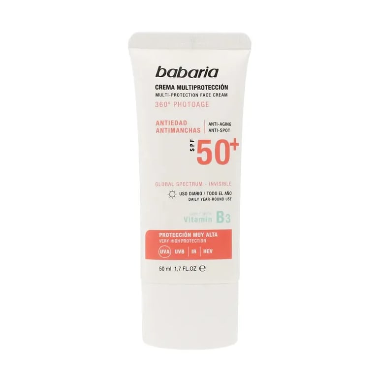 Crema Multiprotección Antiedad Antimanchas SPF50+