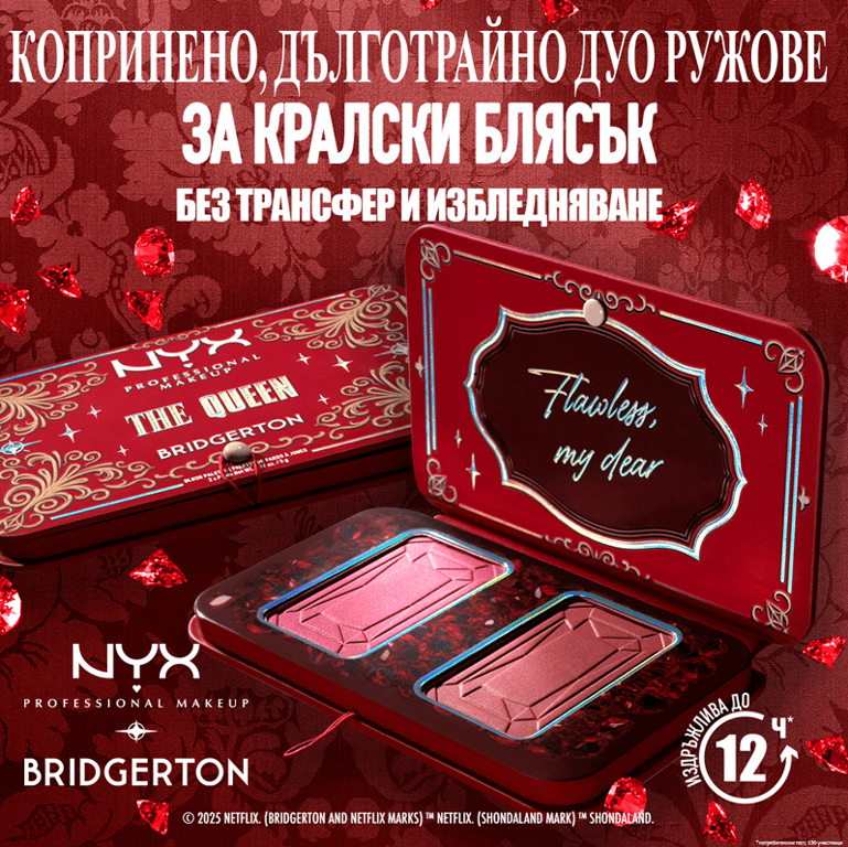 Bridgerton Royal Blush Palette #The Queen da NYX