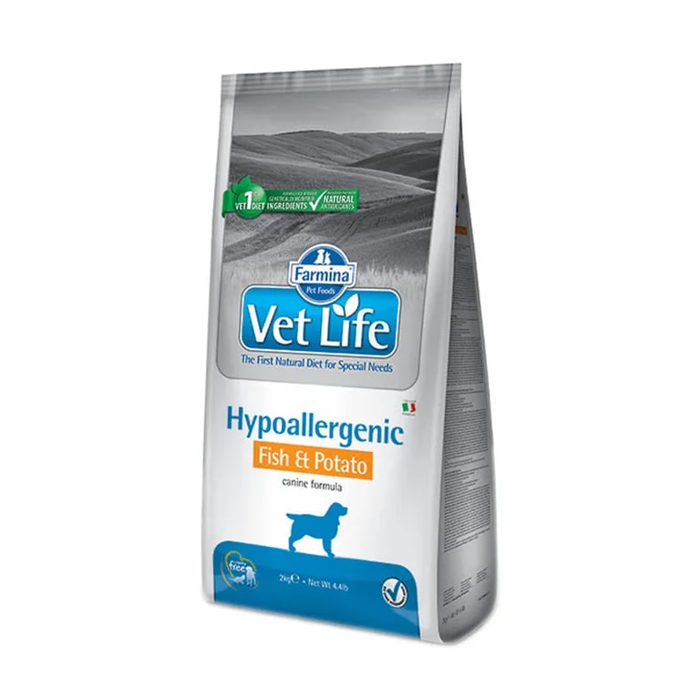 Hundefutter Vetlife Hypoallergenic Fisch