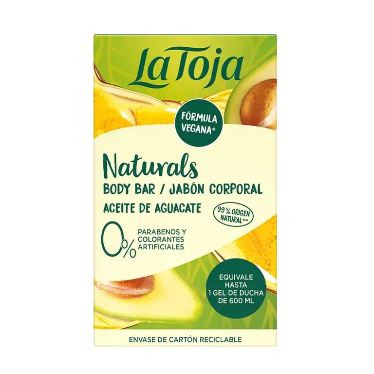 Naturals Aceite De Aguacate Jabón Corporal Sólido