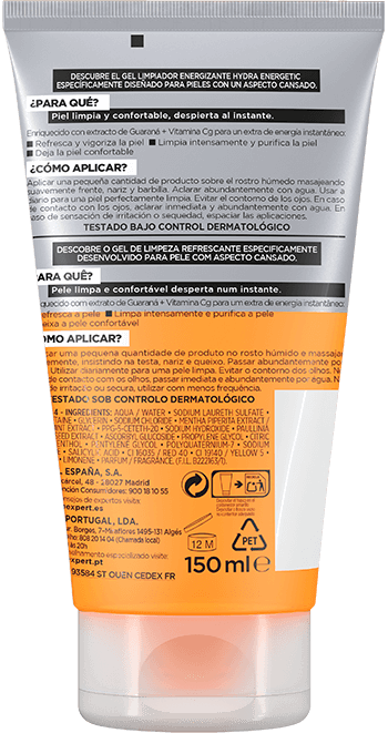 Men Expert Hydra Energetic Gel Limpiador 100 ml de L'Oreal Paris