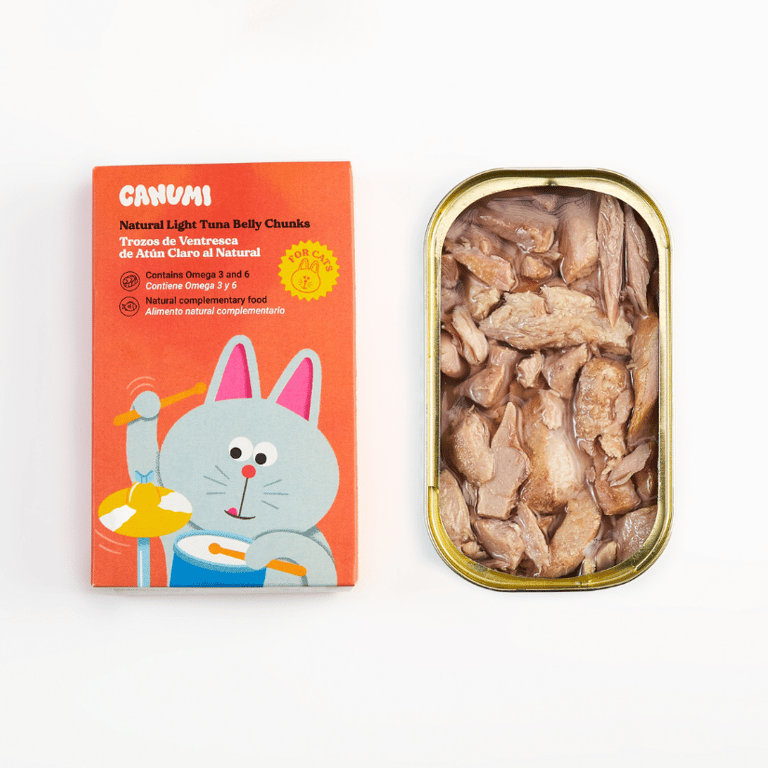 Trozos de Ventresca de Atún Claro al Natural para Gatos