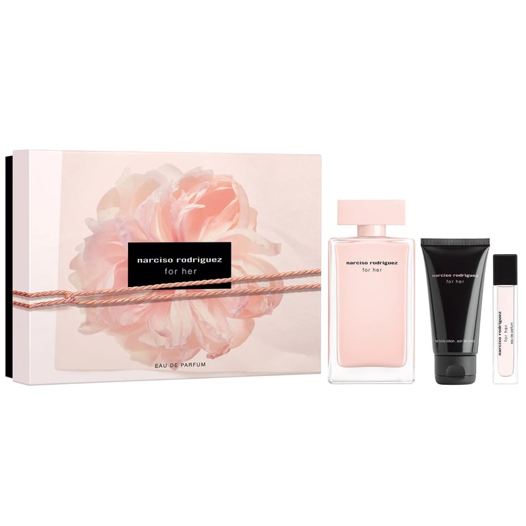 Narciso Rodriguez For Her EDP 100 ml + Mini 10 ml + Lotion 50 ml