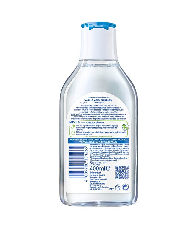 Eau Micellaire Peau Normale 400 ml de Nivea