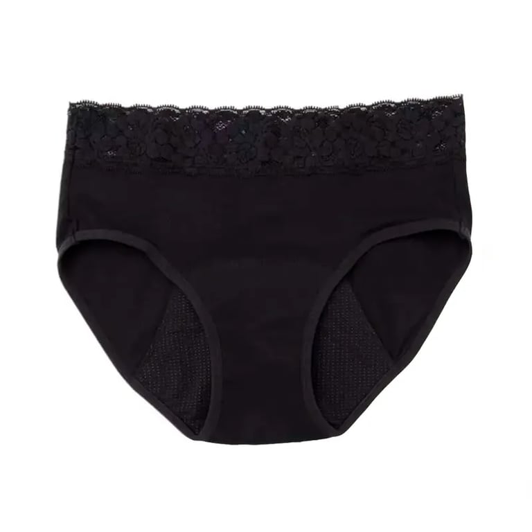 Kiwitas Slip Mestruali con Pizzo Nero