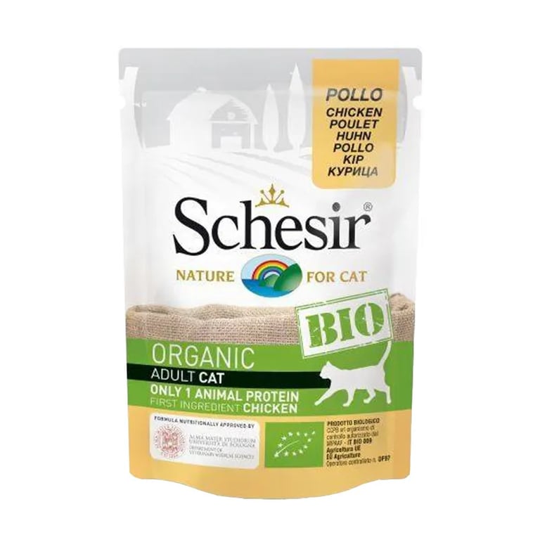 Cibo Umido Bio Gatti Adulti Pollo