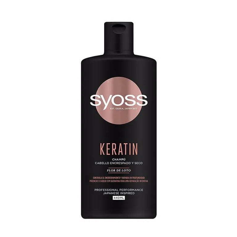 Keratin Champú Cabello Encrespado Y Seco