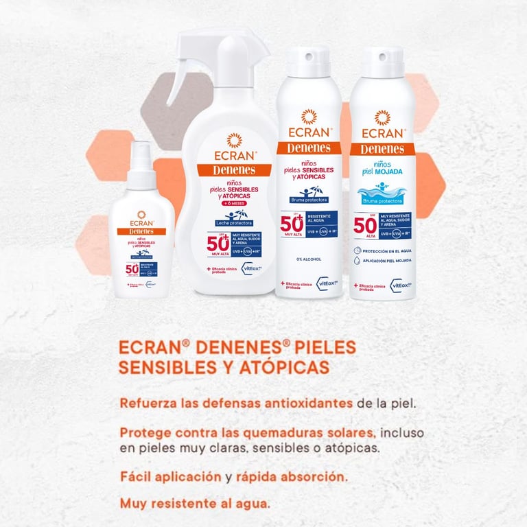 Denenes Sensitive Latte Protettore SPF50+ 270 ml di Ecran