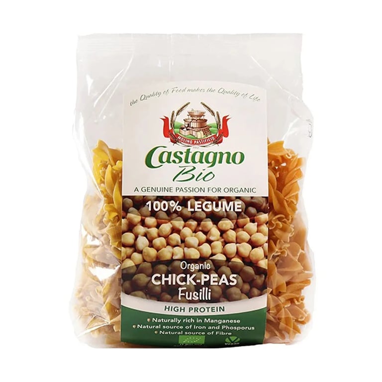 Fusilli De Grão De Bico Orgânico